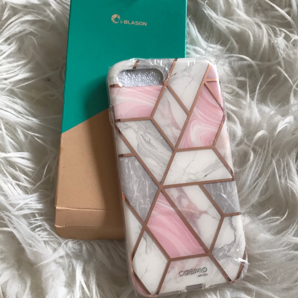iPhone 7/8 plus case marble rose gold